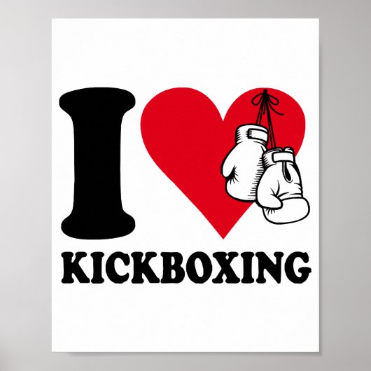 Ik hou van kickboksen poster (Voorkant)