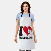 Ik hou van kickboksen schort (Gedragen)