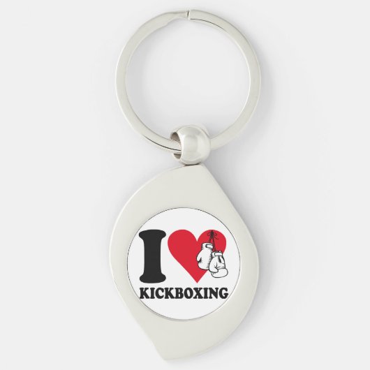Ik hou van kickboksen sleutelhanger (Voorkant)
