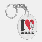 Ik hou van kickboksen sleutelhanger (Voorkant Links)