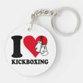 Ik hou van kickboksen sleutelhanger (Achterkant)