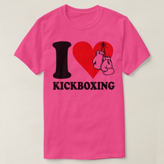 Ik hou van kickboksen t-shirt (Design voorkant)