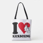 Ik hou van kickboksen tote bag (Achterkant)