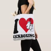 Ik hou van kickboksen tote bag (Dichtbij)