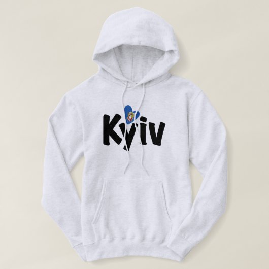 Ik hou van Kiev, Украї на, Oekraïne Hoodie (Design voorkant)