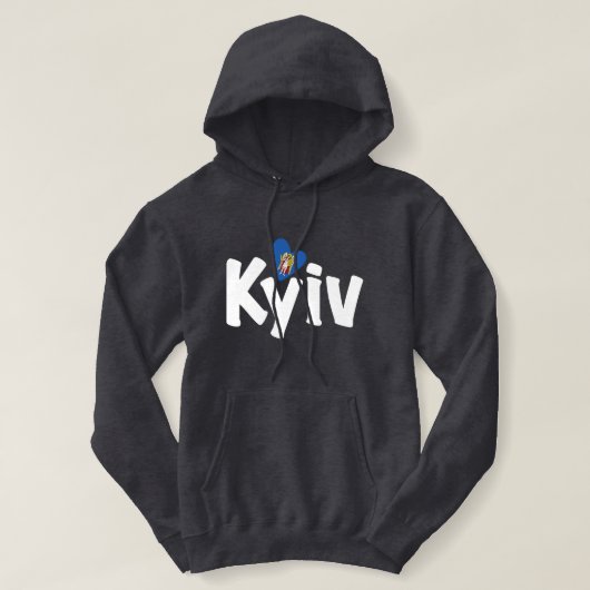 Ik hou van Kiev, Украї на, Oekraïne Hoodie (Design voorkant)