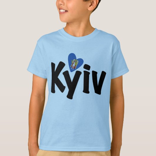 Ik hou van Kiev, Украї на, Oekraïne T-shirt (Voorkant)