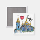 Ik hou van Kiev Magneet (Voorkant / Achterkant)