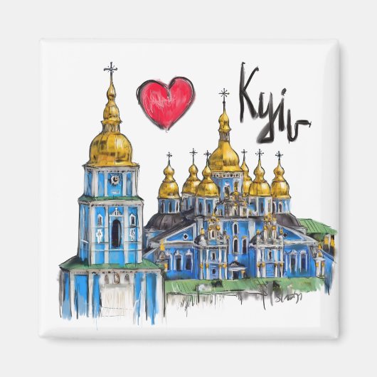 Ik hou van Kiev Magneet (Voorkant)