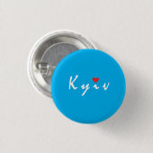 Ik hou van Kiev Ronde Button 3,2 Cm (Voorkant /achterkant)