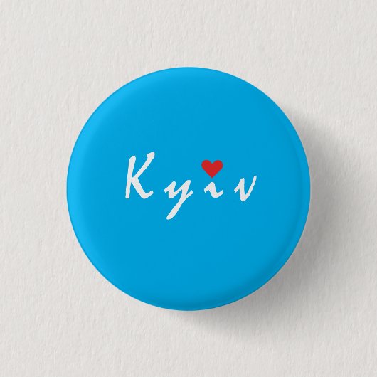Ik hou van Kiev Ronde Button 3,2 Cm (Voorkant)