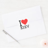 Ik hou van Kiev Vierkante Sticker (Envelop)