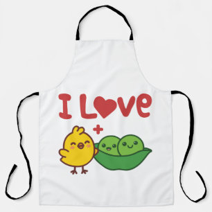 Ik Hou Van Kikkererwten Hummus Kawaii Schort