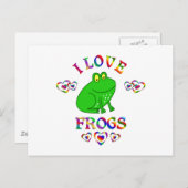 Ik hou van kikkers briefkaart (Voorkant / Achterkant)