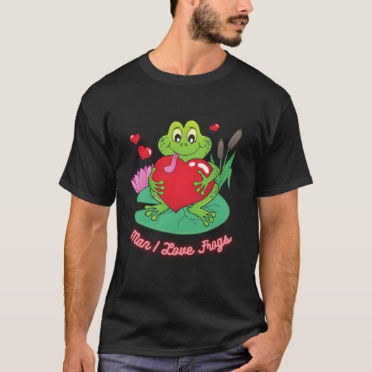 Ik hou van kikkers dag kikker t-shirt (Voorkant)