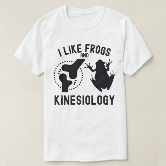 Ik hou van kikkers en kinesiologie T-shirt (Design voorkant)