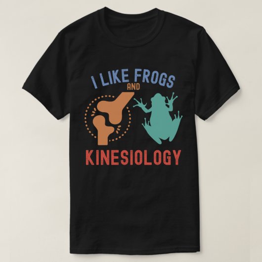 Ik hou van kikkers en kinesiologie t-shirt (Design voorkant)