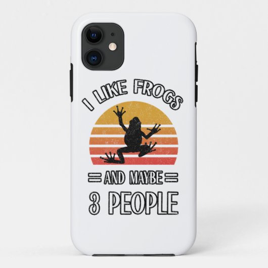 Ik hou van kikkers en misschien 3 mensen | Beste k Case-Mate iPhone Case (Achterkant)