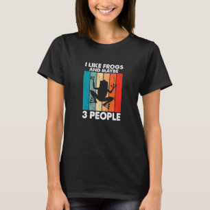 Ik hou van kikkers en misschien 3 mensen die Sarca T-shirt