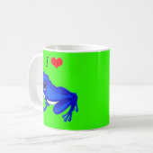 Ik hou van kikkers koffiemok (Voorkant links)