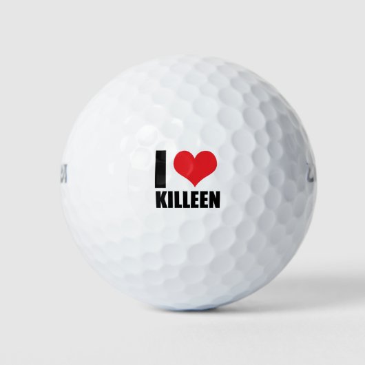 Ik hou van Killeen Golfballen (Voorkant)