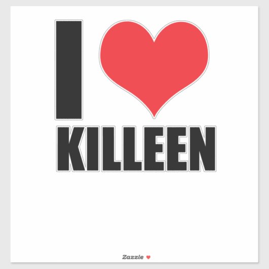Ik hou van Killeen Sticker (Vel)