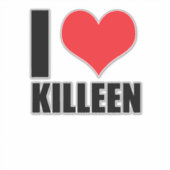 Ik hou van Killeen Sticker (Voorkant)