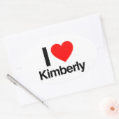 ik hou van kimberly ovale sticker (Envelop)
