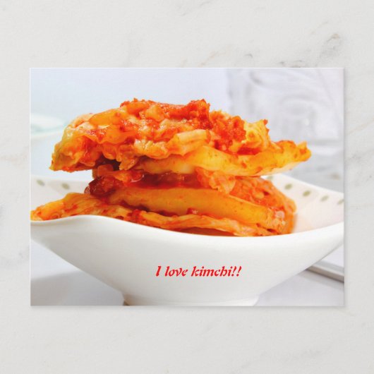 ik hou van kimchi briefkaart (Voorkant)