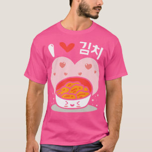 Ik hou van Kimchi Koreaanse Straatvoedsel Pittige T-shirt