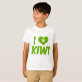 Ik hou van Kinder kiwi's T-shirt (Voorkant volledig)