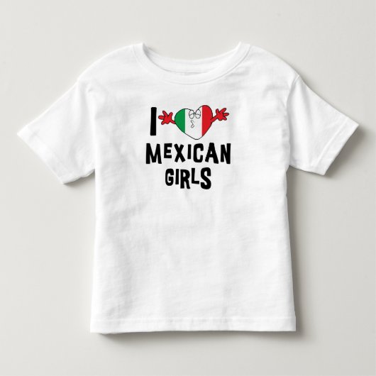 Ik hou van Kinder meisjes Shirts (Voorkant)