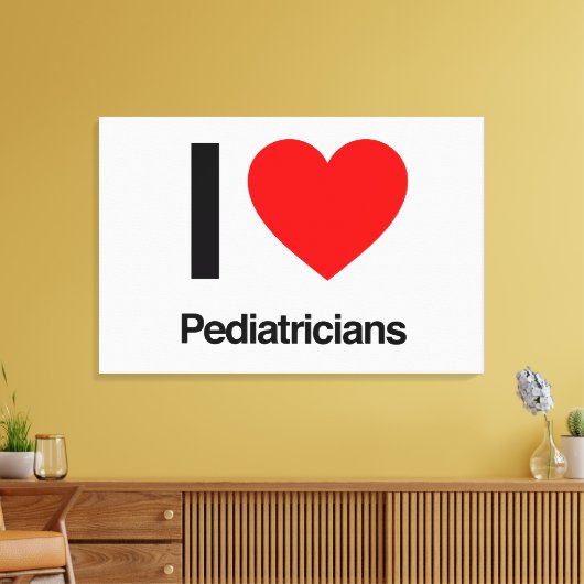 Ik hou van kinderartsen canvas afdruk (Insitu (Woonkamer))