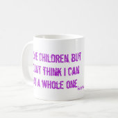 Ik hou van kinderen koffiemok (Voorkant links)