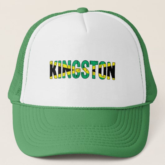Ik hou van Kingston Jamaica Trucker Pet (Voorkant)