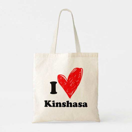 Ik hou van Kinshasa Tote Bag (Achterkant)