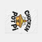 Ik hou van Kip Pot Pi Wiskunde Voedselgrap  Fleece Deken (Voorkant (Horizontaal))