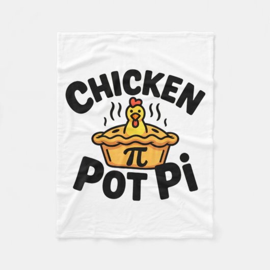 Ik hou van Kip Pot Pi Wiskunde Voedselgrap  Fleece Deken (Voorkant)