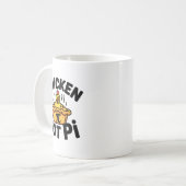 Ik hou van Kip Pot Pi Wiskunde Voedselgrap  Koffiemok (Voorkant links)