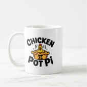Ik hou van Kip Pot Pi Wiskunde Voedselgrap  Koffiemok (Links)