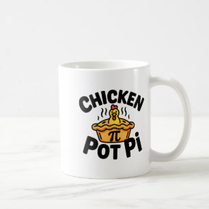 Ik hou van Kip Pot Pi Wiskunde Voedselgrap Koffiemok