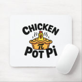 Ik hou van Kip Pot Pi Wiskunde Voedselgrap  Muismat (Met muis)