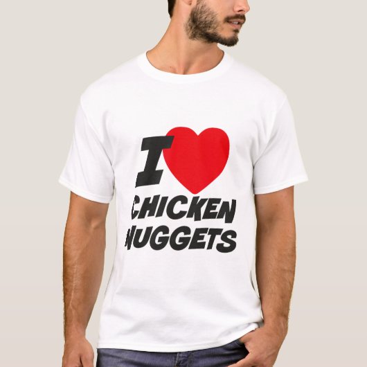 Ik hou van kipnuggets t-shirt (Voorkant)