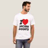 Ik hou van kipnuggets t-shirt (Voorkant volledig)