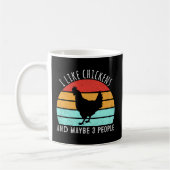 Ik hou van kippen en misschien 3 mensen die kippen koffiemok (Links)