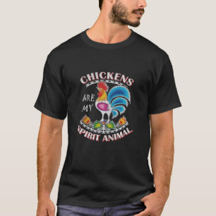 Ik hou van kippen kippen zijn mijn spirituele dier t-shirt