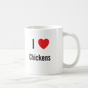 Ik hou van kippen koffiemok