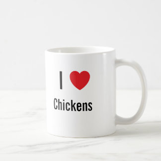 Ik hou van kippen koffiemok