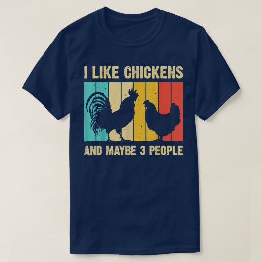 Ik hou van kippen Mannen W T-shirt (Design voorkant)