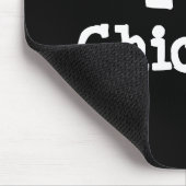 Ik hou van kippen, op maat gesneden hart muismat (Hoek)